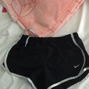 black nike shorts